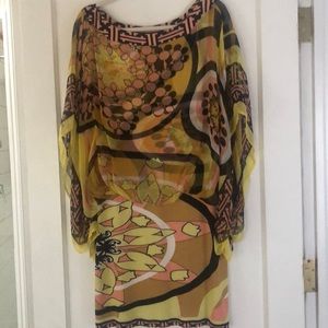 Analili Dress yellow gold pink and black